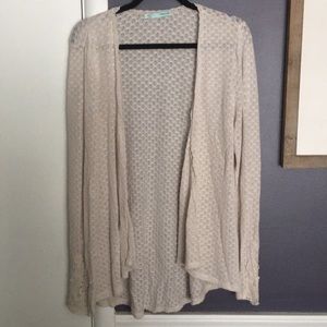 Beige Maurice’s L open sweater